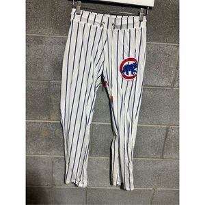 Chicago Cubs Pinstripe Pajama Pants White Size XS